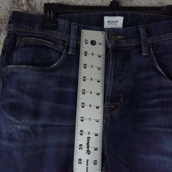 Hudson jeans Clifton 5-Pocket Straight Leg Jean button fly men's size 32 - Picture 8 of 10